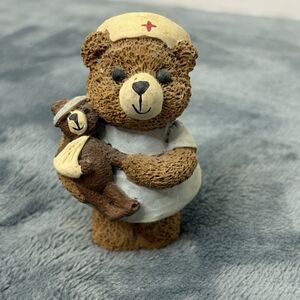 1986 Carolyn Carpin Nurse Bear Resin Figurine